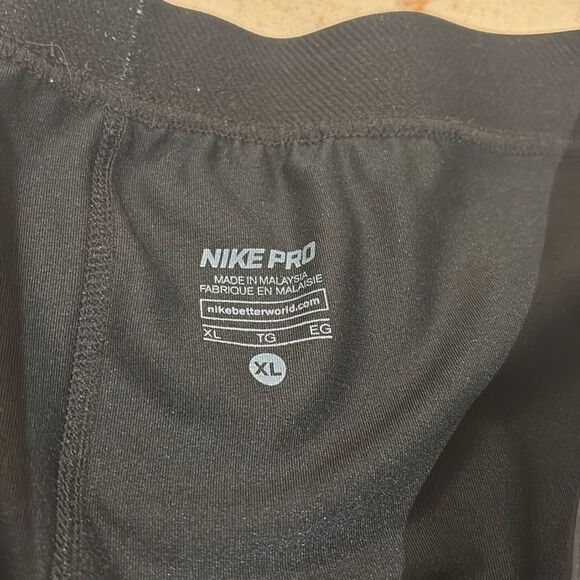 Nike Pro Black Compression Shorts SZ Xlarge - Picture 4 of 9